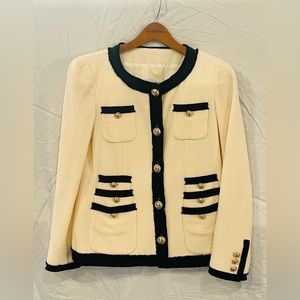 MOSCHINO Cheap & Chic cream and black Jacket Size 8